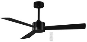 Primo PRCF-80618 Ανεμιστήρας Οροφής 52'' 130CM 3 Φτερά Με Τηλεχειριστήριο, Μαύρος