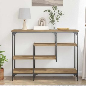 vidaXL Τραπέζι Κονσόλας με ράφι artisan δρυς 100 x 35 x 75 εκ.
