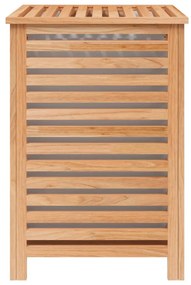 vidaXL Καλάθι Απλύτων 45 x 45 x 65 εκ. από Μασίφ Ξύλο Καρυδιάς
