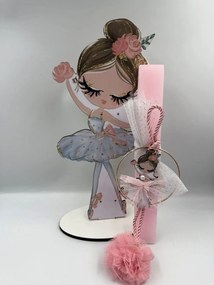 Μπαλαρίνα Αρωματική λαμπάδα - Σετ Λαμπάδα και πλάτη με βάση