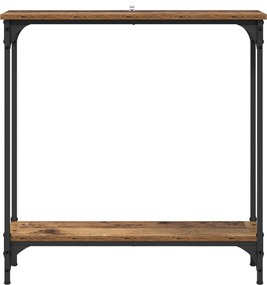vidaXL Τραπέζι κονσόλας Παλιό Ξύλο 75 x 22,5 x 75 εκ