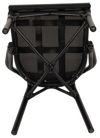 Καρέκλα Κήπου DALILA Μαύρο Αλουμίνιο/Ύφασμα 50x56x86cm