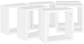 vidaXL Ράφια Κύβοι Τοίχου 6 τεμ. Λευκά 30 x 15 x 30 εκ.