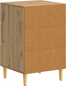 vidaXL Κομοδίνο Artisan Δρυς 43 x 39,5 x 66,5 εκ Επεξεργασμένο Ξύλο