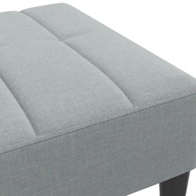 vidaXL Υποπόδιο Ανοιχτό Γκρι 77x55x31 εκ. Υφασμάτινο