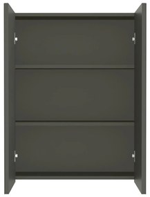 vidaXL Ντουλάπι Μπάνιου με Καθρέφτη Γκρι 60 x 15 x 75 εκ. από MDF