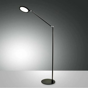 Φωτιστικό Δαπέδου Led Regina 3551-11-101 Black Fabas Luce Μέταλλο, Μεθακρυλικό