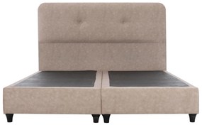 Επενδυμένο Κρεβάτι DOLORES Διπλό Nubuck Μπέζ 150x200 εκ. 150x205x105 εκ.