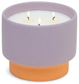 Κερί Σόγιας Αρωματικό Color Block Violet And Vanilla 453gr Σε Μεγάλο Κεραμικό Δοχείο Paddywax Soy Wax