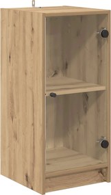 vidaXL Πλαϊνό γραφείο artisan δρυς 35 x 37 x 76 εκ Επεξεργασμένο ξύλο