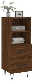 vidaXL Ντουλάπι Καφέ Δρυς 34,5 x 34 x 90 εκ. Επεξεργασμένο Ξύλο