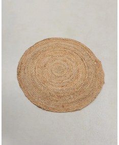 Πλεκτό χαλάκι Trecase Διάμετρος 200cm Μπεζ