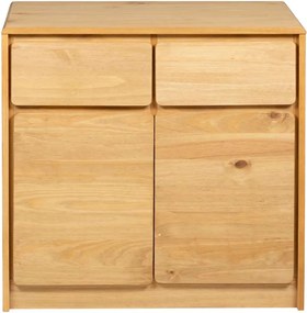 vidaXL Ντουλάπι SAUDA Δρυς 80x43x75,5 εκ. από Μασίφ Ξύλο Πεύκου