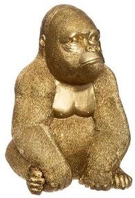 Γορίλας Διακοσμητικός 07.169888 22cm Gold Ceramic