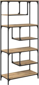 vidaXL Βιβλιοθήκη 6 επιπέδων 81 x 36 x 176 εκ Επεξεργασμένο ξύλο