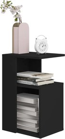 vidaXL Τραπέζι Βοηθητικό Μαύρο 36 x 30 x 56 εκ. από Επεξ. Ξύλο