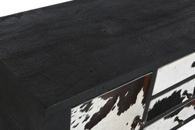 Console Home ESPRIT Δέρμα Ξύλο από Μάνγκο 135 x 40 x 94 cm