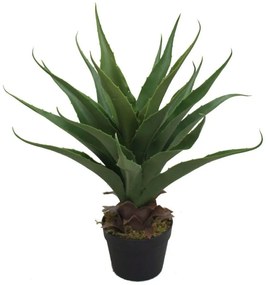 Τεχνητό Φυτό Αλόη Azzure 1101-6 90cm Green Supergreens Polyethylene,Fabric
