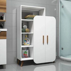 Stewehome Ντουλάπι πολλαπλών χρήσεων Λευκό 90x32x132 cm
