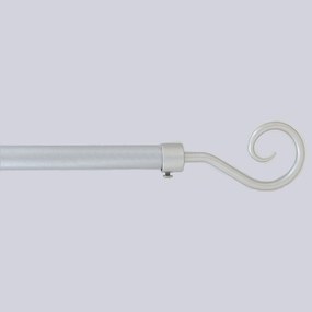 Κουρτινόξυλο Φ19mm Μονό Επεκτεινόμενο 100-190cm Με Άκρα L-N Crosse Grey 8605810093