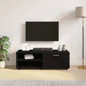 vidaXL Ντουλάπι TV με ράφι Μαύρο 100.5 x 39 x 30 εκ Επεξεργασμένο ξύλο