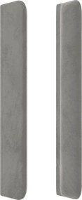 VidaXL Κρεβάτι Boxspring με Στρώμα Ανοιχτό Γκρι 200x200 εκ. Βελούδινο