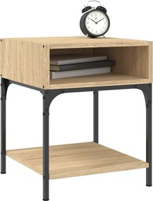 vidaXL Κομοδίνα 2 τεμ. Sonoma Δρυς 40x41x50 εκ. από Επεξεργασμένο Ξύλο