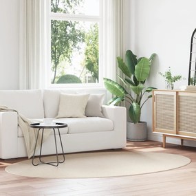 χαλί vidaXL "HUARTE" μπεζ 160x230 εκ. ωοειδές