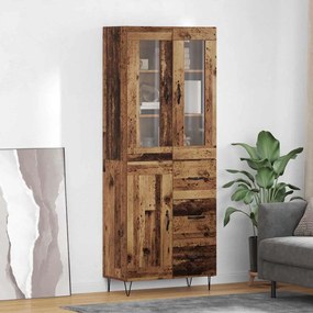 Highboard Παλιό Ξύλο 69,5 x 34 x 90 εκ. Επεξεργασμένο ξύλο