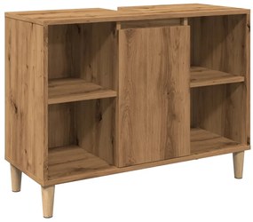 Ντουλάπι Μπάνιου Αρτισιανή Δρυς 80 x 33 x 60 εκ. Επεξεργ. Ξύλο 857134