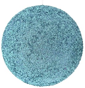 Χριστουγεννιάτικη Μπάλα Polyfoam Glitter Γαλάζια 25εκ. iliadis 83560