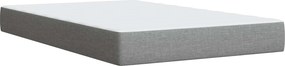 vidaXL Κρεβάτι box spring με στρώμα Ανοιχτό γκρι 120 x 200 cm Ύφασμα