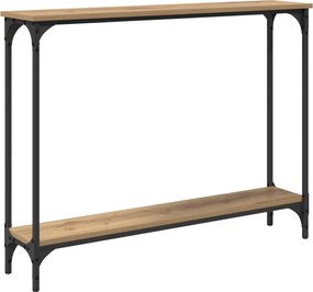 vidaXL Τραπέζι κονσόλας με ράφι Artisan Oak 100 x 22,5 x 75 εκ