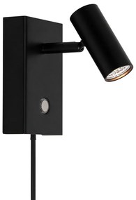 Φωτιστικό Τοίχου Omari 2112231003 12x12 Dimmable Led 360Lm 3,2W 2700K Black Nordlux Metal