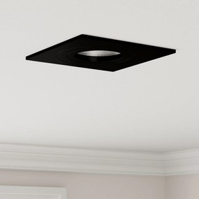 vidaXL Εσοχή Σποτ 6 τμχ Τετράγωνο GU10 Μαύρο 91x91 χιλ