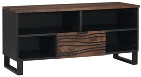 vidaXL Ντουλάπι Τηλεόρασης - 100 x 33.5 x 46 εκ, φτιαγμένο από μασίφ ξύλο μάνγκο.