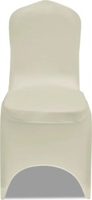 Κάλυμμα Καρέκλας Ελαστικό Κρεμ 6 τεμ.