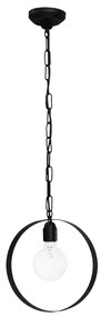 Φωτιστικό Οροφής Μονόφωτο Heronia Halka 34-0056 Black