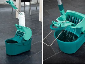Mop with Bucket Leifheit Μπλε Πλαστική ύλη Ένωση 8 L