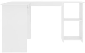 vidaXL Γραφείο Γωνιακό Λευκό 120 x 140 x 75 εκ. από Μοριοσανίδα
