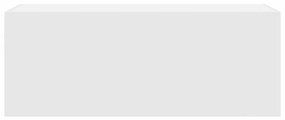 vidaXL Ντουλάπι τοίχου μπάνιου λευκό Ξύλινο μηχανουργικό ξύλο