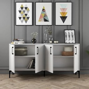 Stewehome Ξύλινος Μπουφές Μοντέρνος 160x35x78 cm