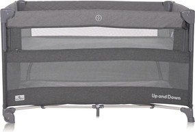 BABY COT UP AND DOWN WITH FOLDABLE SIDE COOL GREY
