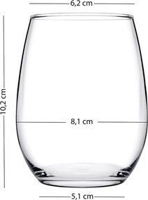 Glass Set (4 Pieces) Astoria 350 - Transparent Transparent