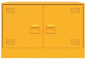 vidaXL Έπιπλο Τηλεόρασης Μουσταρδί Κίτρινο 67x39x44 εκ. από Ατσάλι