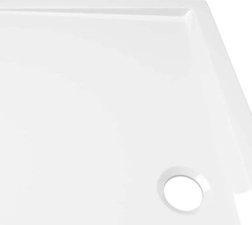 vidaXL Βάση Ντουζιέρας Ορθογώνια Λευκή 70 x 120 εκ. από ABS