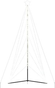 vidaXL Χριστουγεννιάτικο δέντρο LED 615 LED Ψυχρό Λευκό 404,5 εκ.