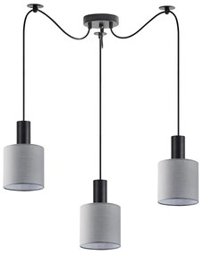 Φωτιστικό Οροφής Τρίφωτο Homelighting 77-8514 Black/Grey