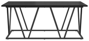 vidaXL Τραπέζι Καφέ Μαύρο Δρυς 100x50x40 εκ. Φτιαγμένο από ξύλο και μέταλλο