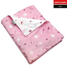ΚΟΥΒΕΡΤΑ ΑΓΚΑΛΙΑΣ soft plus FLEECE 80X110 PIERRE CARDIN MOON PINK